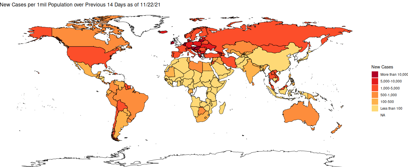 State of the world, November 23, 2021